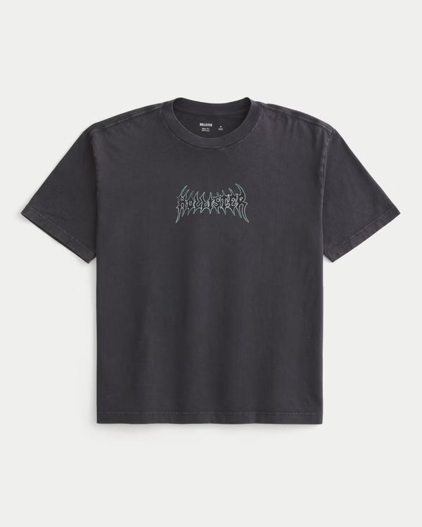 Hollister - Boxy Logo Graphic Tee