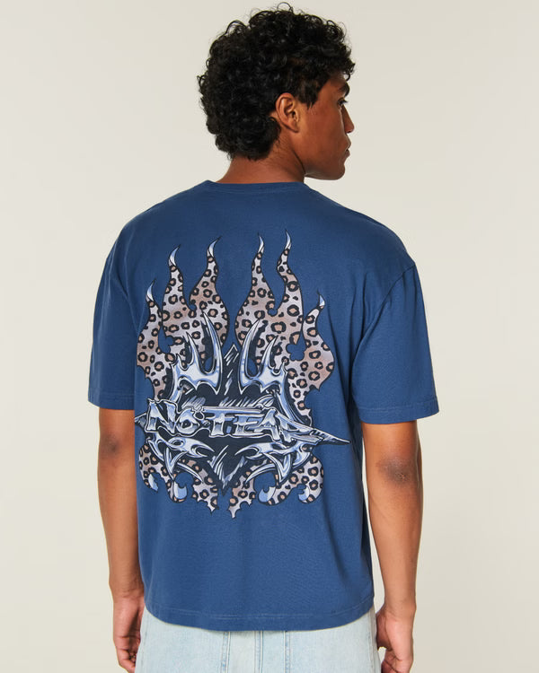 Hollister - Boxy Heavyweight Logo Graphic Tee