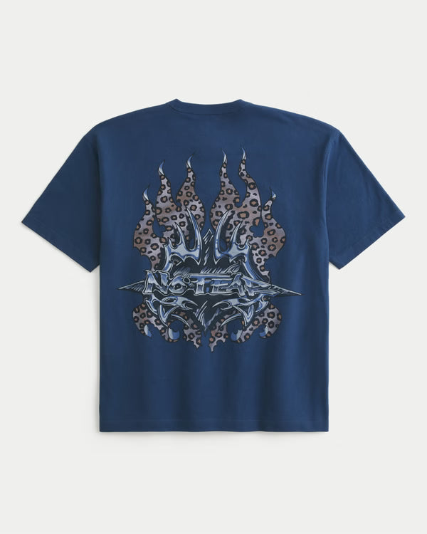 Hollister - Boxy Heavyweight Logo Graphic Tee