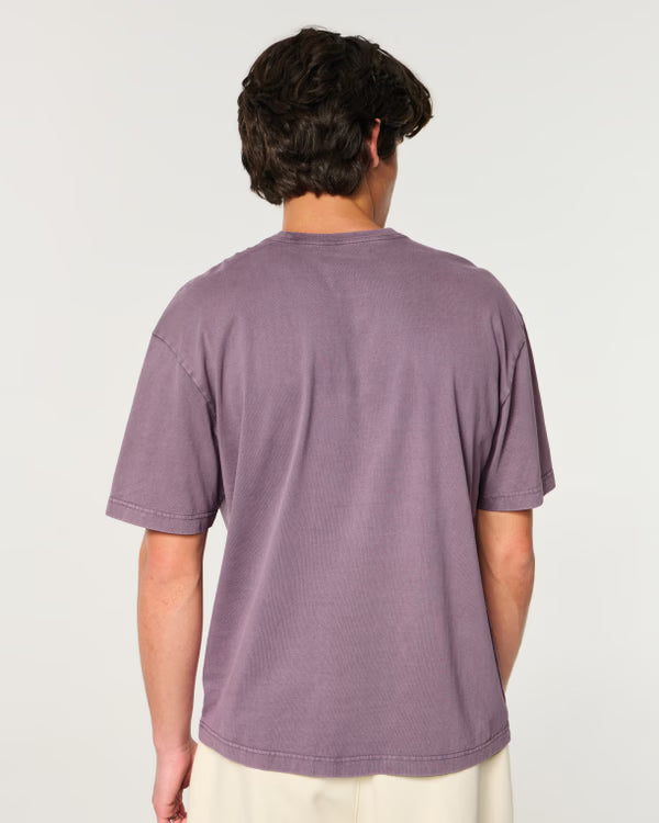Hollister - Boxy Heavyweight Logo Graphic Tee