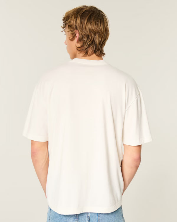 Hollister - Boxy Cotton Logo Graphic Tee