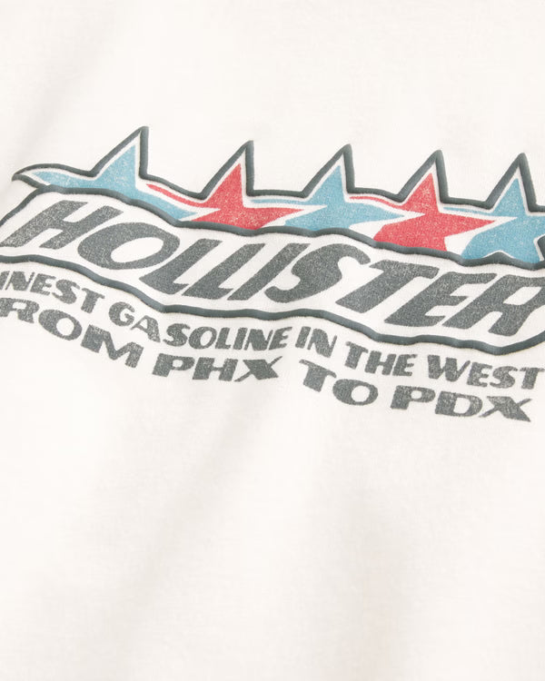 Hollister - Boxy Cotton Logo Graphic Tee