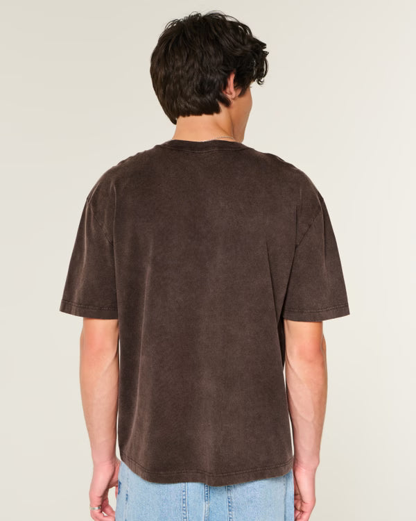 Hollister - Boxy Cotton Logo Graphic Tee
