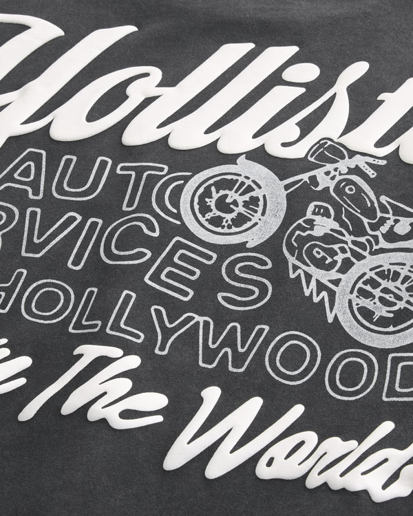 Hollister - Boxy Cotton Logo Graphic Tee