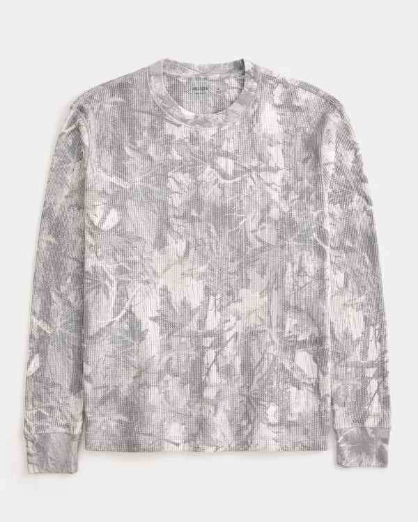 Hollister - Relaxed Washed Long-Sleeve Thermal Crew T-Shirt