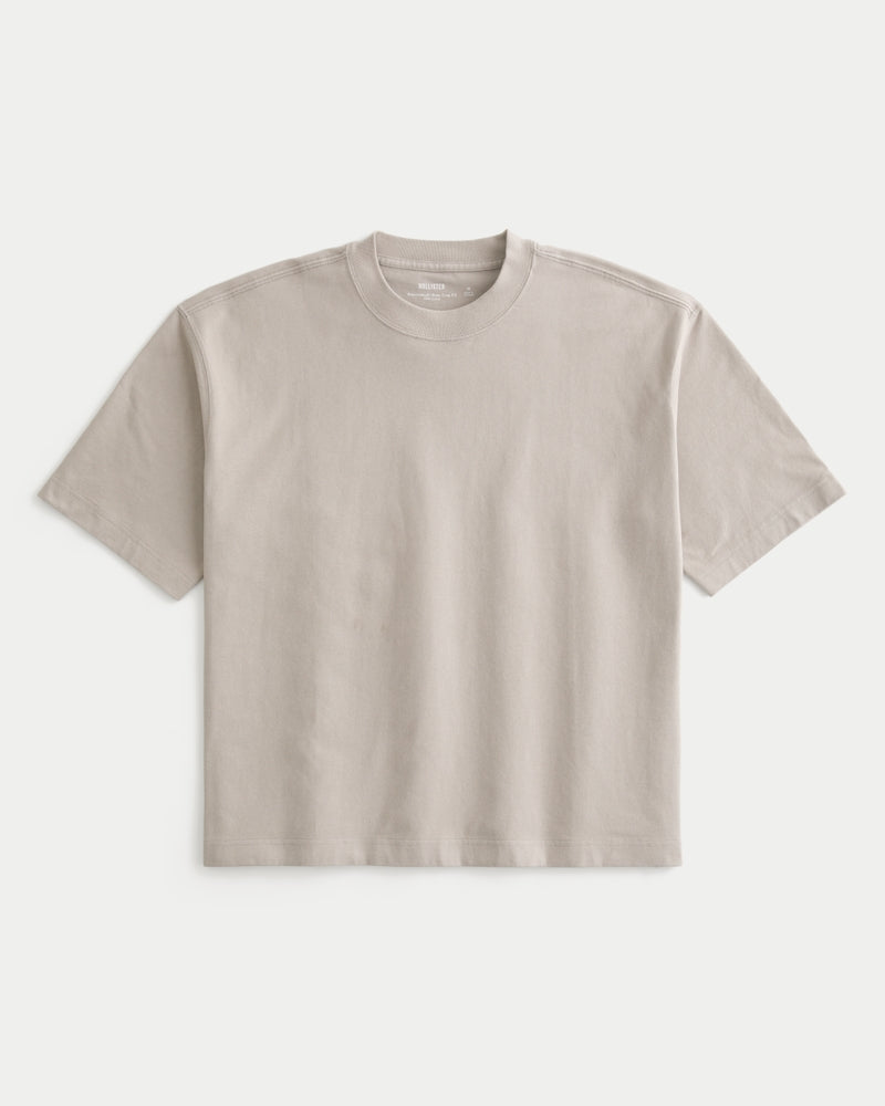 Boxy Heavyweight Crop Crew T-Shirt