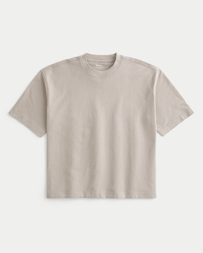 Boxy Heavyweight Crop Crew T-Shirt