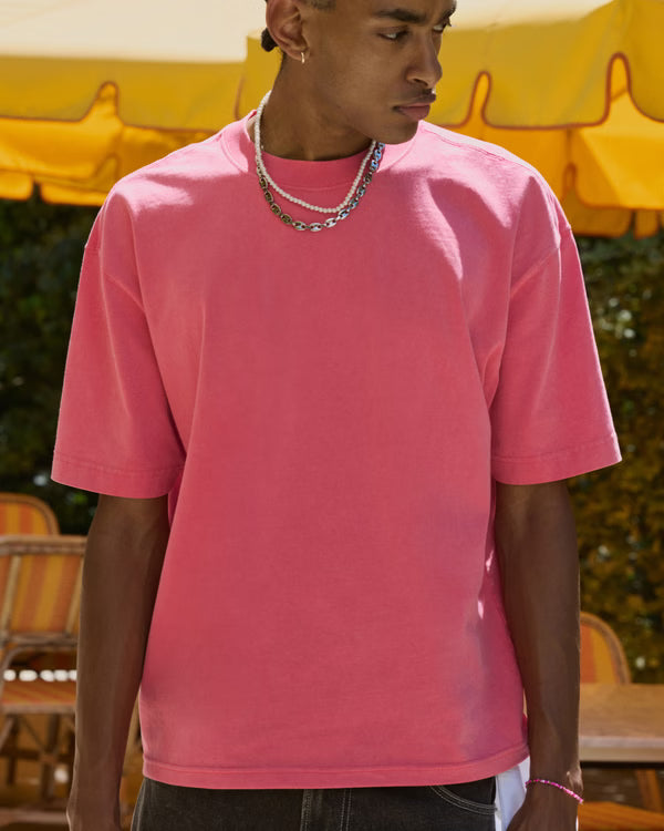 Hollister - Boxy Heavyweight Washed Cotton Crew T-Shirt
