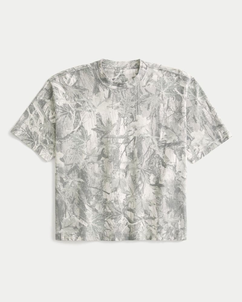 Boxy Heavyweight Crop Crew T-Shirt