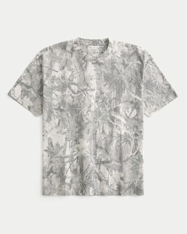 Hollister - Boxy Heavyweight Washed Cotton Crew T-Shirt