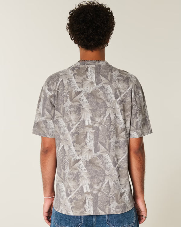 Hollister - Boxy Heavyweight Washed Cotton Crew T-Shirt