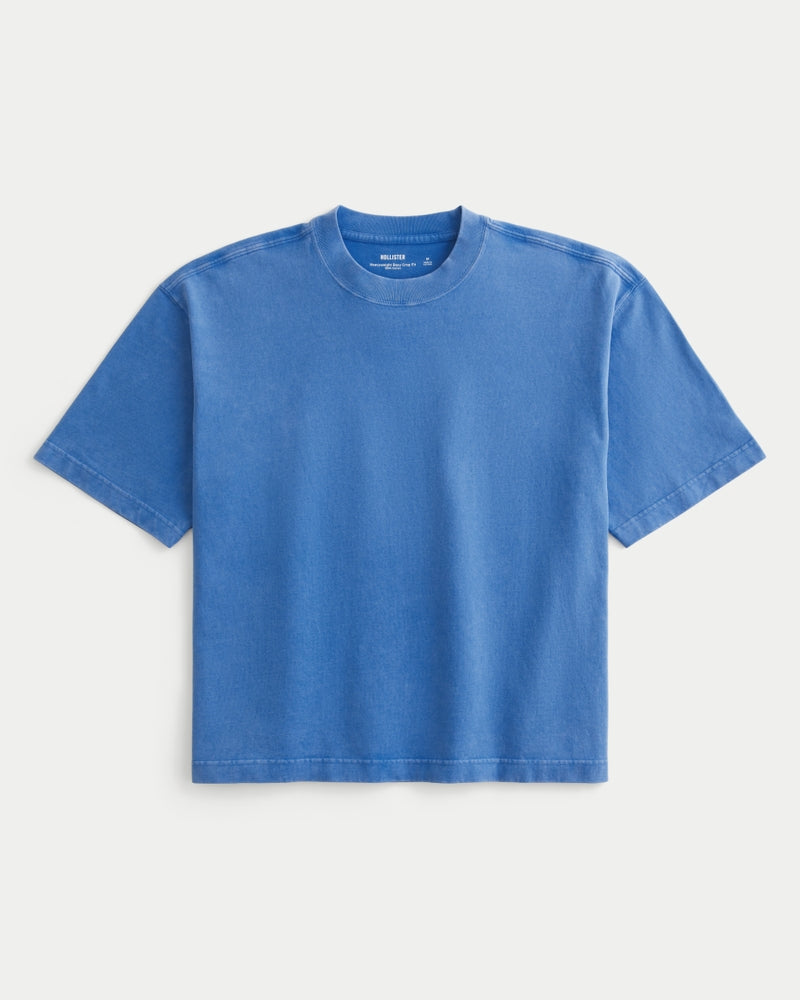 Boxy Heavyweight Crop Crew T-Shirt