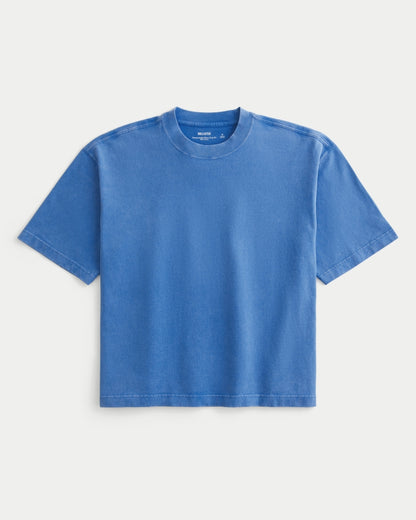 Boxy Heavyweight Crop Crew T-Shirt