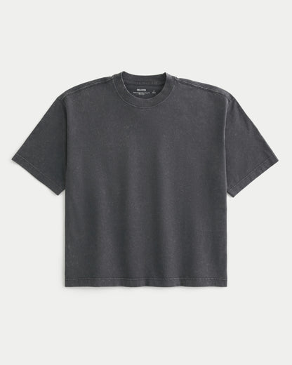 Boxy Heavyweight Crop Crew T-Shirt