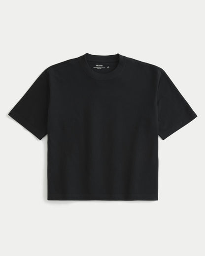 Boxy Heavyweight Crop Crew T-Shirt