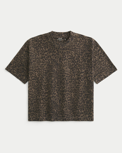 Boxy Heavyweight Crop Crew T-Shirt