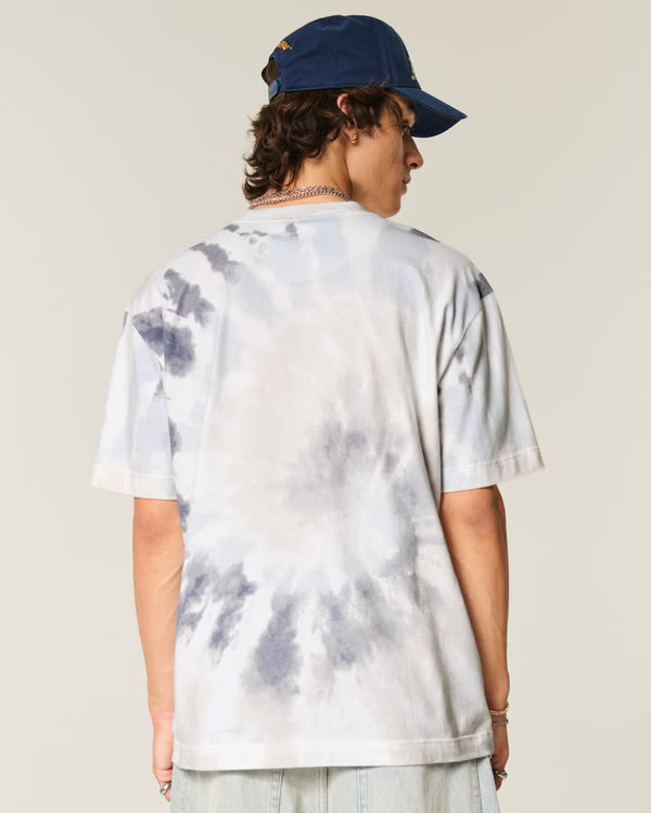 Hollister - Boxy Heavyweight Washed Cotton Crew T-Shirt