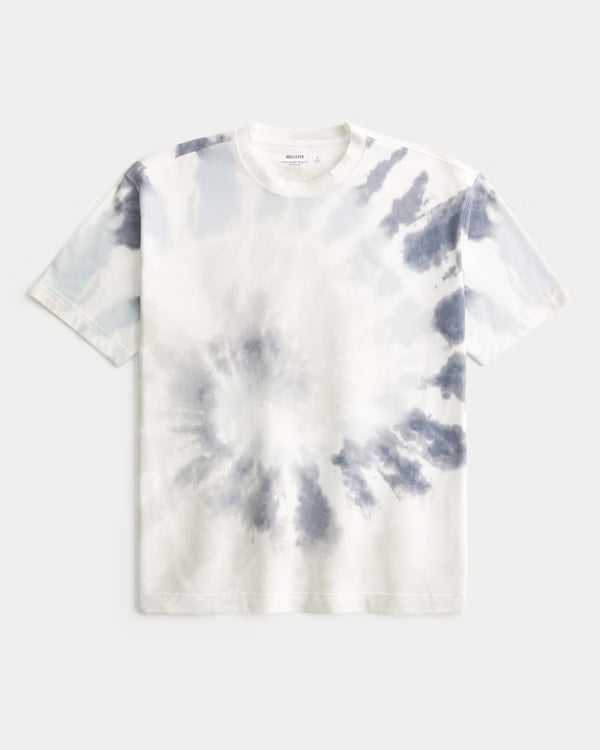 Hollister - Boxy Heavyweight Washed Cotton Crew T-Shirt