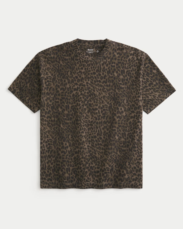 Hollister - Boxy Heavyweight Washed Cotton Crew T-Shirt