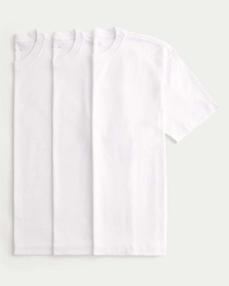 Hollister - Boxy Heavyweight Crew T-Shirt 3-Pack IMMEDIATE