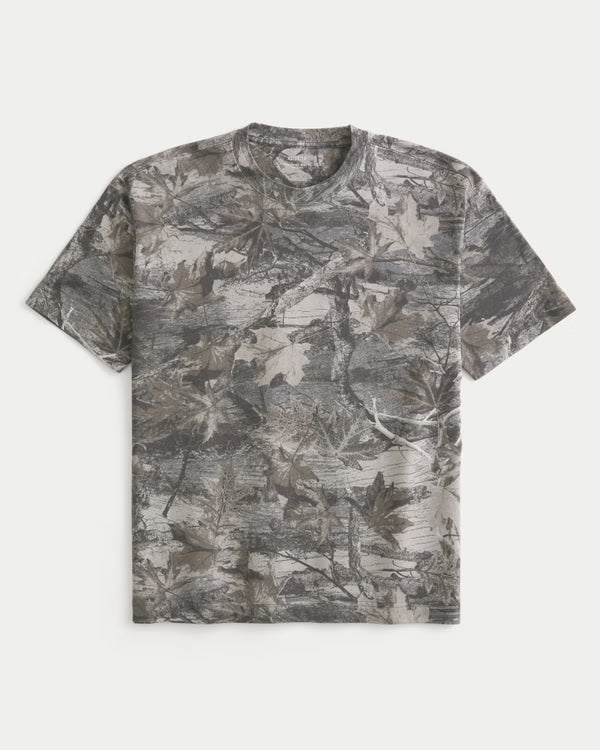 Hollister - Boxy Heavyweight Washed Cotton Crew T-Shirt