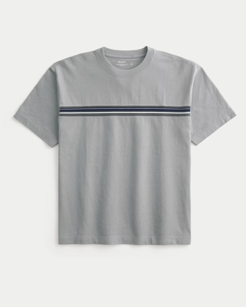 Hollister - Boxy Heavyweight Washed Cotton Crew T-Shirt