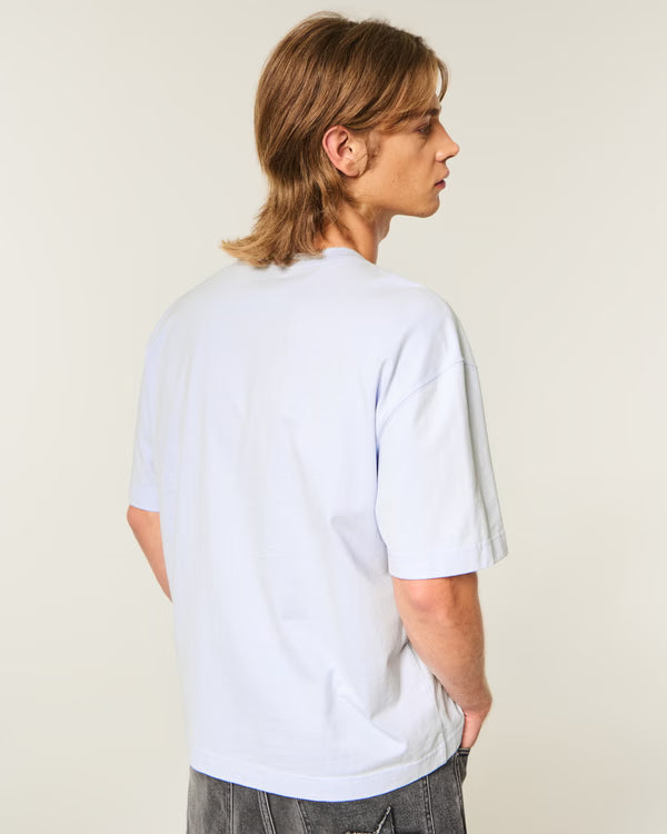 Hollister - Boxy Heavyweight Cotton Crew T-Shirt