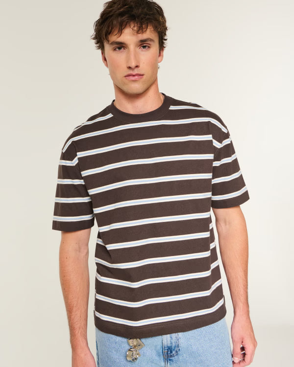 Hollister - Boxy Heavyweight Cotton Crew T-Shirt