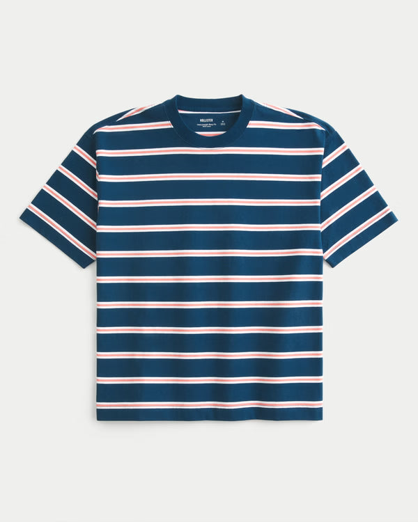 Hollister - Boxy Heavyweight Washed Cotton Crew T-Shirt