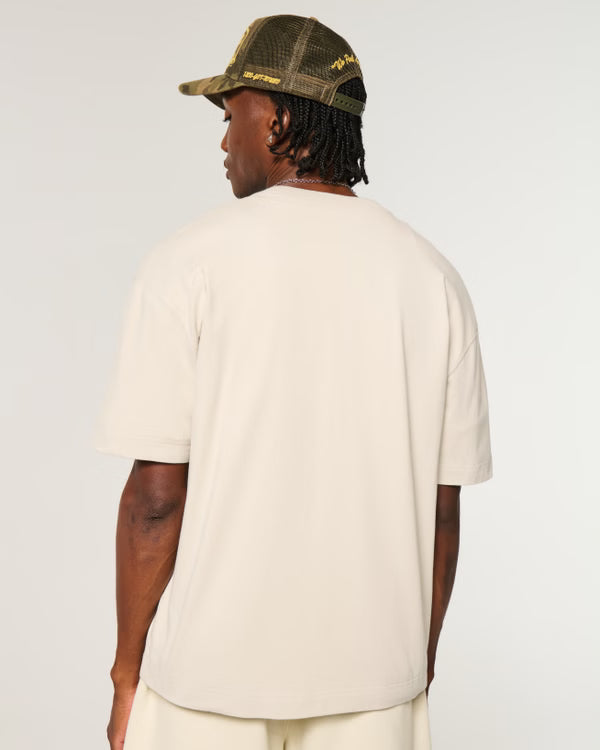 Hollister - Boxy Heavyweight Cotton Crew T-Shirt