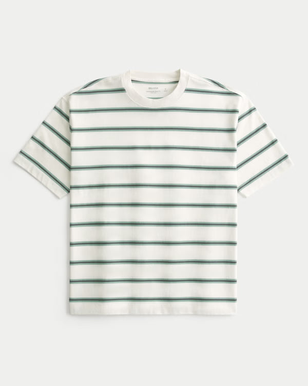 Hollister - Boxy Heavyweight Logo Crew T-Shirt