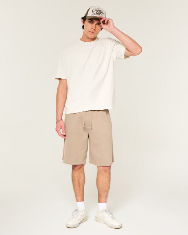 Hollister - Boxy Heavyweight Washed Cotton Crew T-Shirt