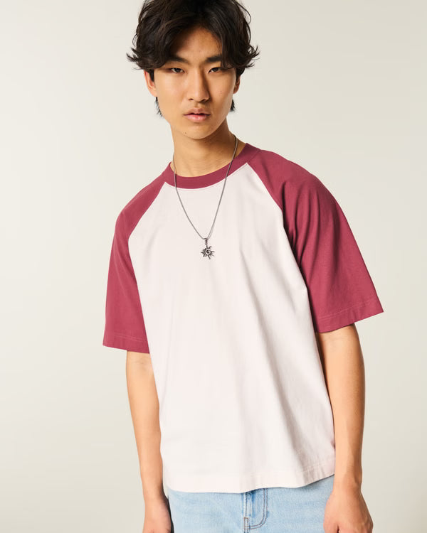 Hollister - Boxy Heavyweight Washed Cotton Crew T-Shirt