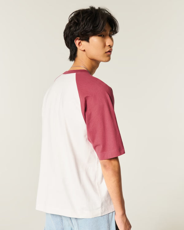 Hollister - Boxy Heavyweight Washed Cotton Crew T-Shirt