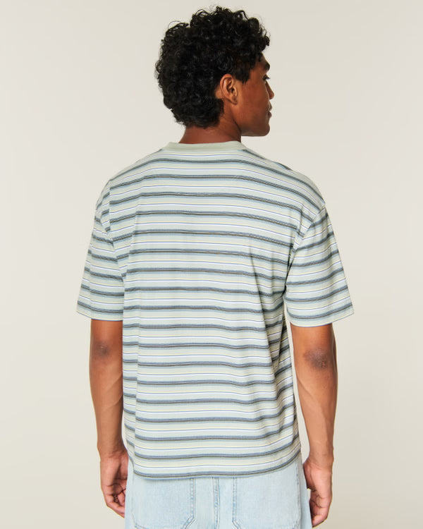 Hollister - Boxy Heavyweight Logo Crew T-Shirt