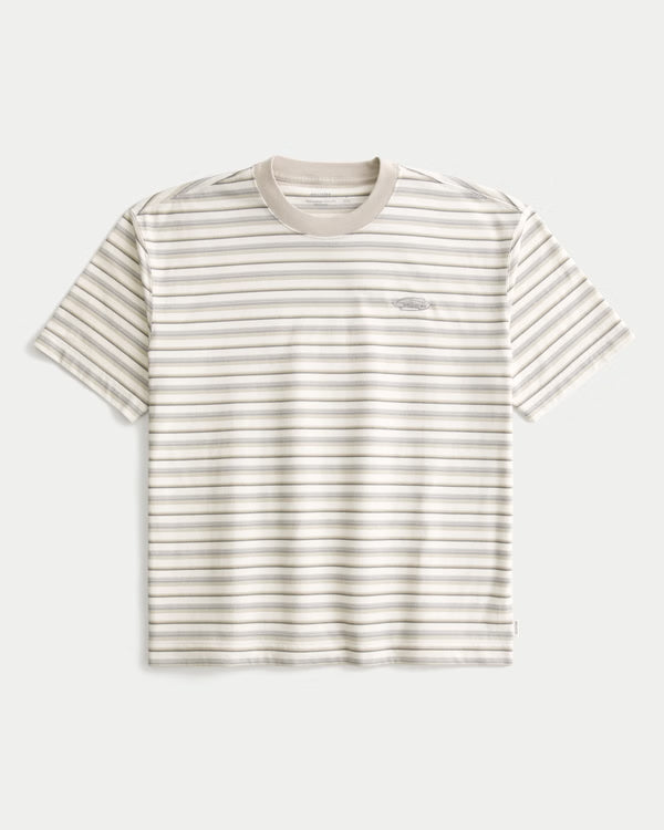 Hollister - Boxy Heavyweight Logo Crew T-Shirt