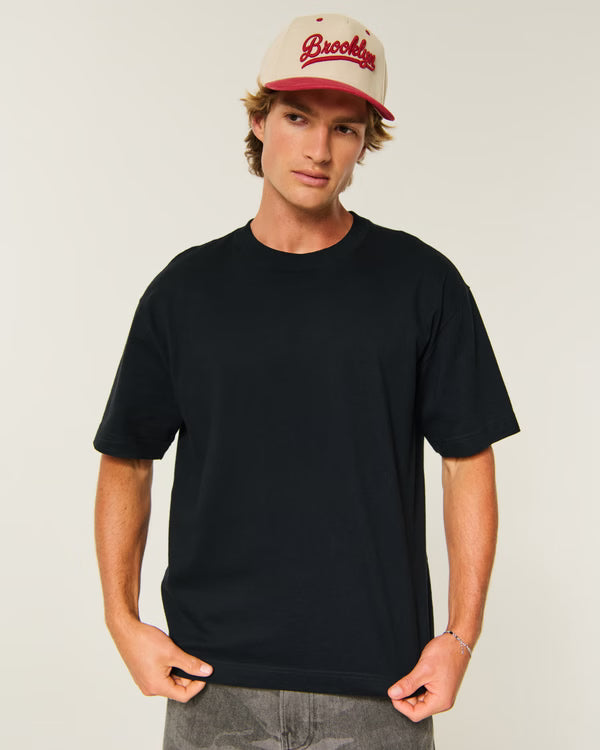 Hollister - Boxy Heavyweight Cotton Crew T-Shirt
