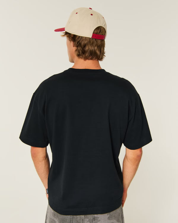 Hollister - Boxy Heavyweight Cotton Crew T-Shirt