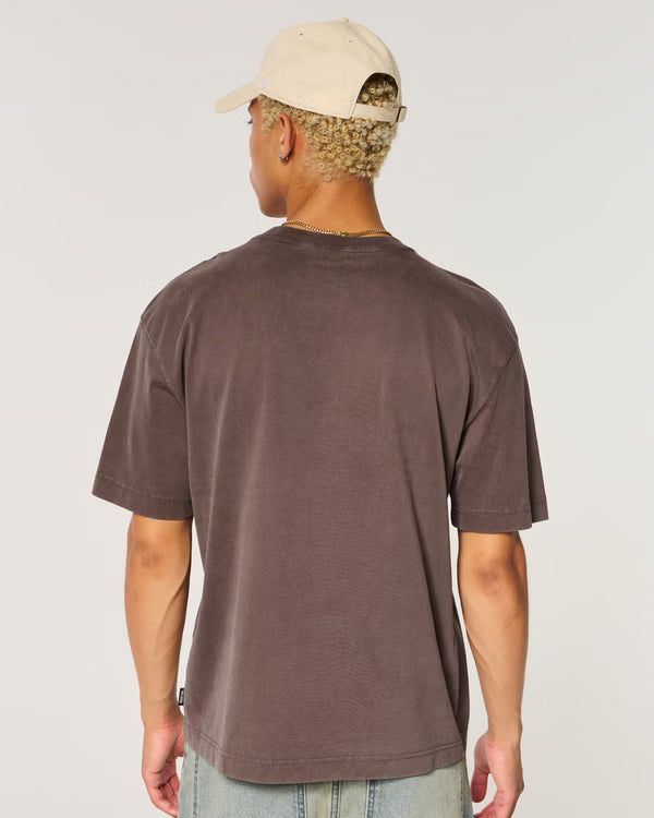 Hollister - Boxy Heavyweight Cotton Crew T-Shirt