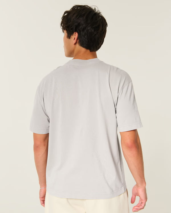 Hollister - Boxy Heavyweight Cotton Crew T-Shirt