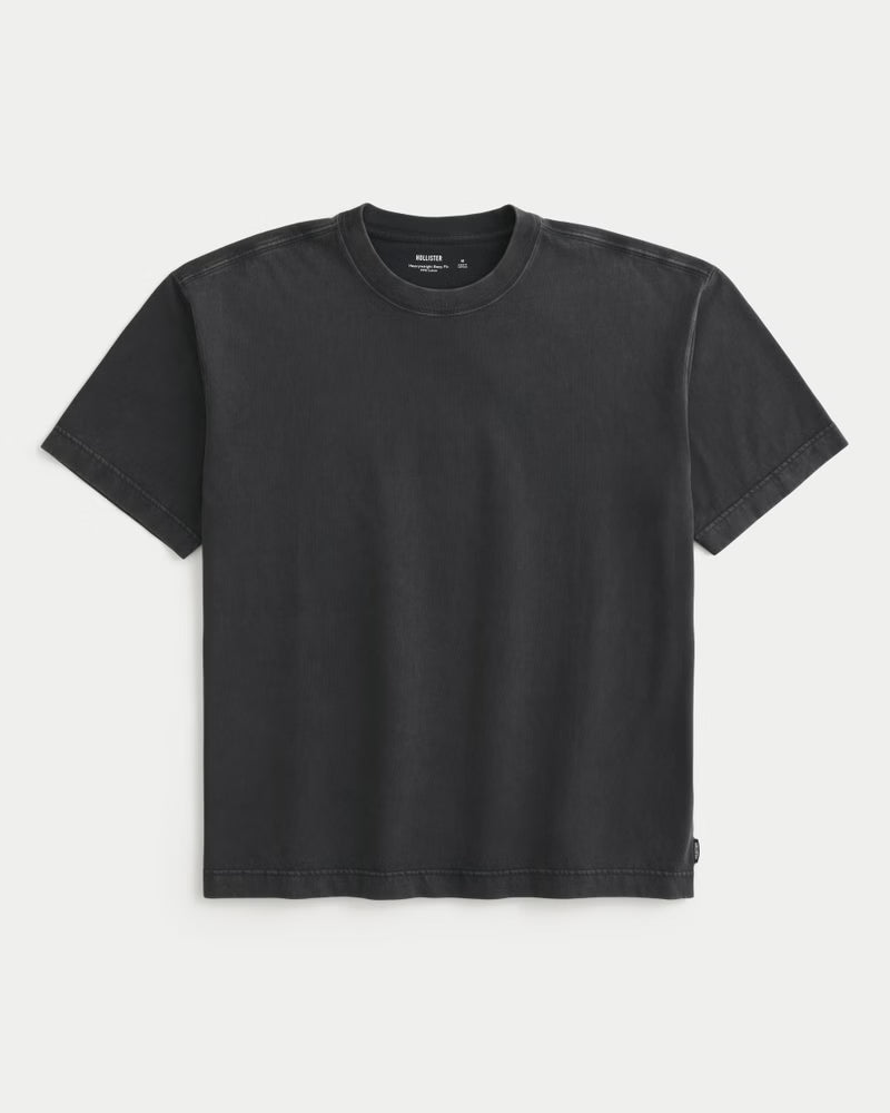 Hollister - Boxy Heavyweight Cotton Crew T-Shirt