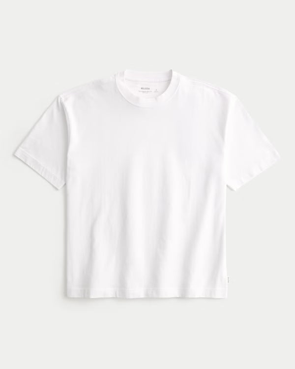 Hollister - Boxy Heavyweight Cotton Crew T-Shirt