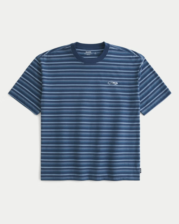 Hollister - Boxy Heavyweight Logo Crew T-Shirt