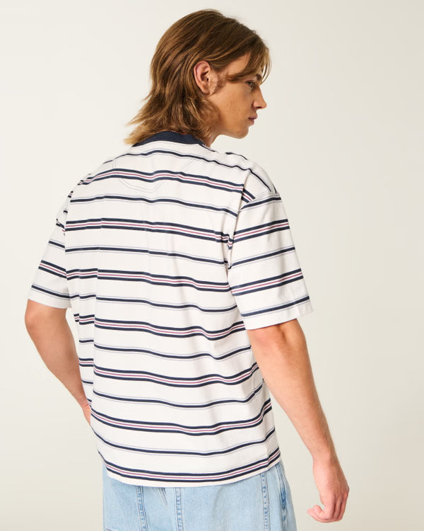 Hollister - Boxy Heavyweight Cotton Crew T-Shirt