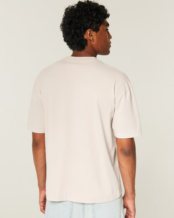 Hollister - Boxy Heavyweight Cotton Crew T-Shirt