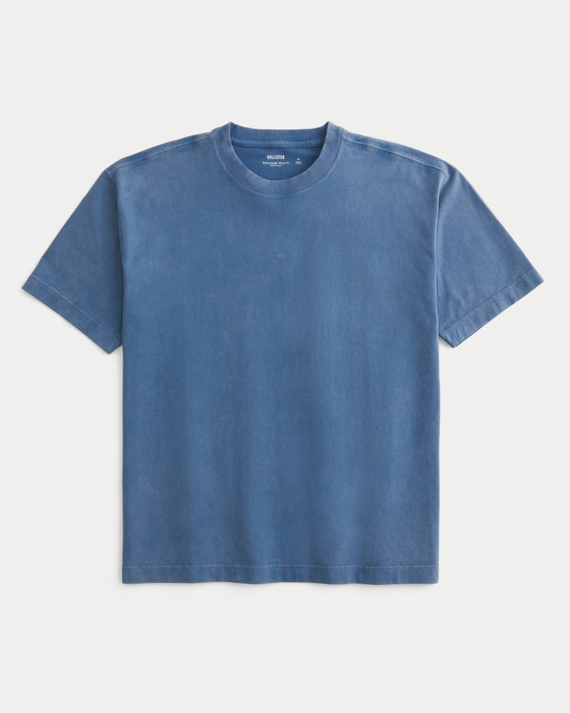 Hollister - Boxy Heavyweight Micro Logo Crew T-Shirt