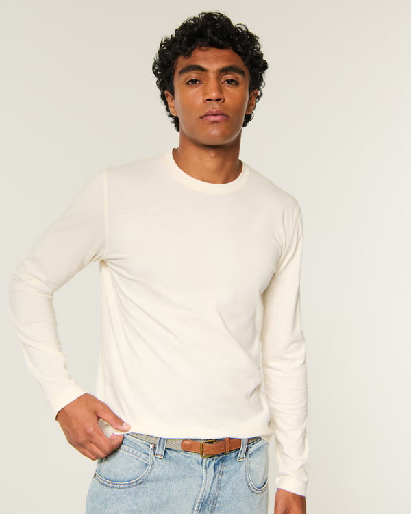 Hollister - Long-Sleeve Cotton Layering T-Shirt