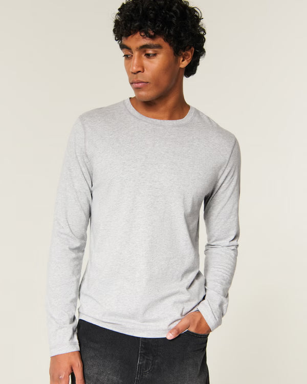 Hollister - Long-Sleeve Cotton Layering T-Shirt