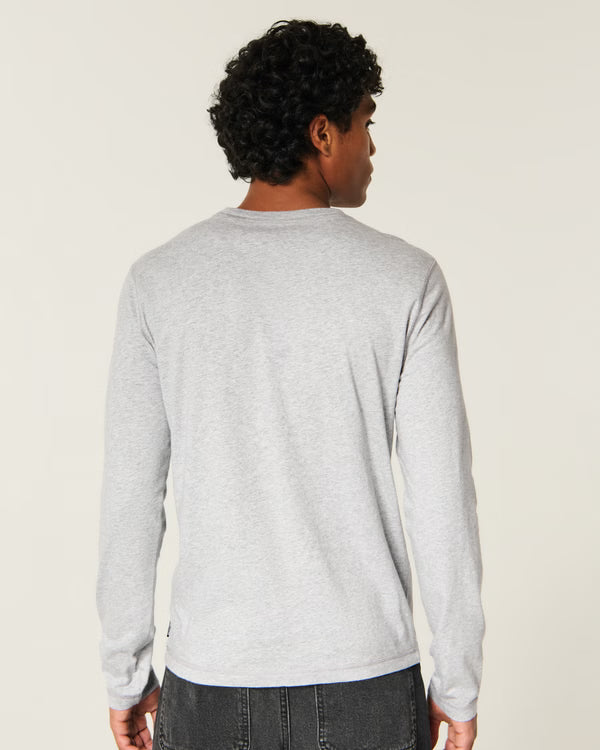 Hollister - Long-Sleeve Cotton Layering T-Shirt