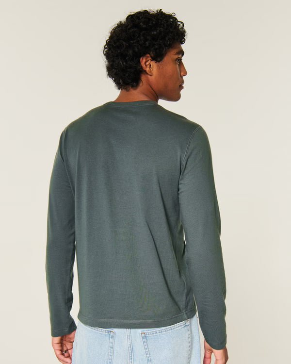 Hollister - Long-Sleeve Cotton Layering T-Shirt